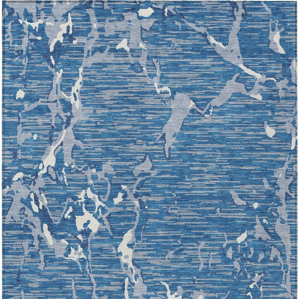 Homeroots 3' Striped Artichoke Green And Beige Washable Area Rug For Indoor And Outdoor Spaces 9' X 12' Polyester 600886