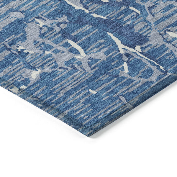 Homeroots 3' Striped Artichoke Green And Beige Washable Area Rug For Indoor And Outdoor Spaces 9' X 12' Polyester 600886