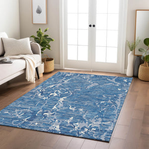 Homeroots 3' Striped Artichoke Green And Beige Washable Area Rug For Indoor And Outdoor Spaces 10' X 14' Polyester 600887