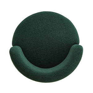English Elm 360°swivel Chenille Barrel Chair Mid-century Round Seat for Living Room or Bedroom N763P331762F