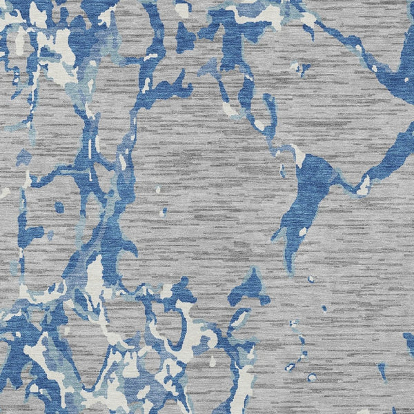 Homeroots 3' Striped Artichoke Green And Beige Washable Area Rug For Indoor And Outdoor Spaces 3' X 5' Polyester 600900