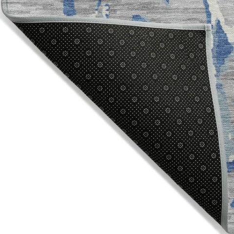 Homeroots 3' Striped Artichoke Green And Beige Washable Area Rug For Indoor And Outdoor Spaces 8' X 10' Polyester 600903