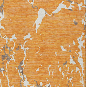 Homeroots 3' Striped Artichoke Green And Beige Washable Area Rug For Indoor And Outdoor Spaces 3' X 5' Polyester 600912