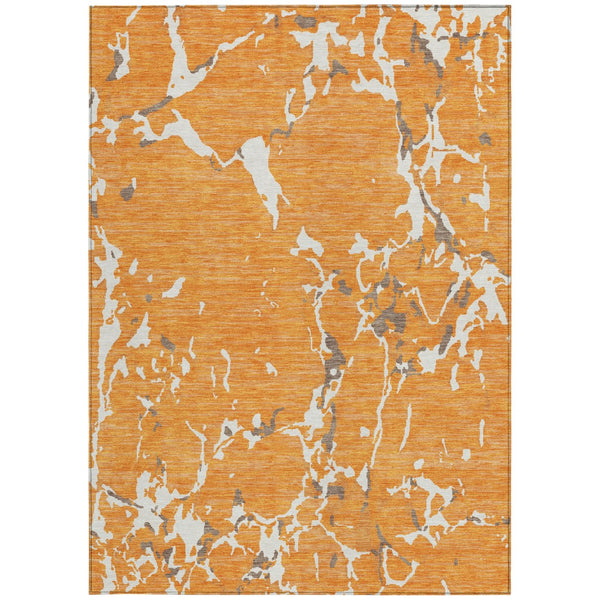 Homeroots 3' Striped Artichoke Green And Beige Washable Area Rug For Indoor And Outdoor Spaces 8' X 10' Polyester 600915