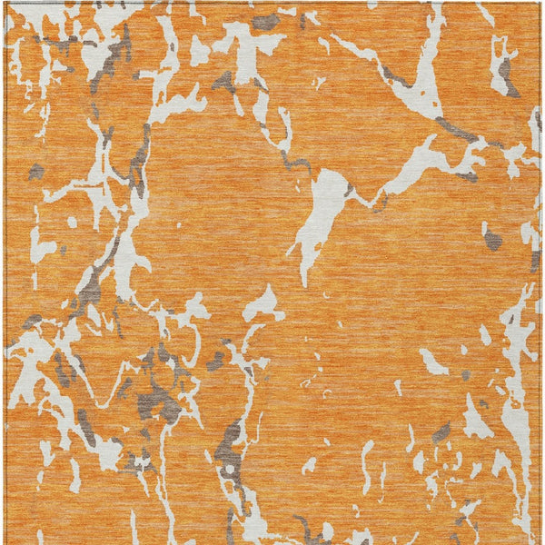 Homeroots 3' Striped Artichoke Green And Beige Washable Area Rug For Indoor And Outdoor Spaces 8' X 10' Polyester 600915