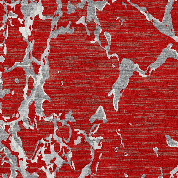 Homeroots 3' Striped Artichoke Green And Beige Washable Area Rug For Indoor And Outdoor Spaces 3' X 5' Polyester 600918