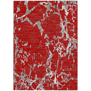 Homeroots 3' Striped Artichoke Green And Beige Washable Area Rug For Indoor And Outdoor Spaces 8' X 10' Polyester 600921