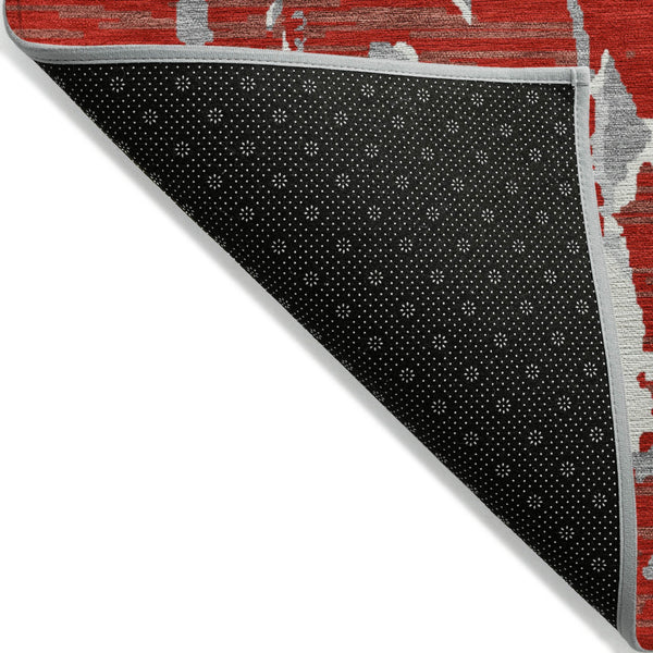 Homeroots 3' Striped Artichoke Green And Beige Washable Area Rug For Indoor And Outdoor Spaces 8' X 10' Polyester 600921