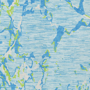 Homeroots 3' Striped Artichoke Green And Beige Washable Area Rug For Indoor And Outdoor Spaces 9' X 12' Polyester 600928