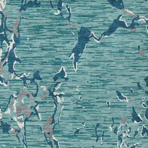 Homeroots 3' Striped Artichoke Green And Beige Washable Area Rug For Indoor And Outdoor Spaces 10' X 14' Polyester 600935