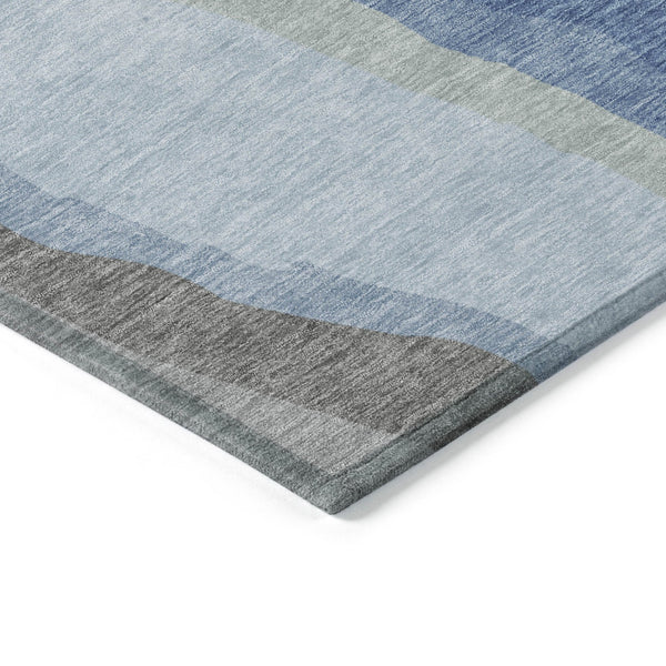 Homeroots 3' Beige Brown And Gray Abstract Washable Area Rug - Perfect For Indoor And Outdoor Spaces 8' Round Polyester 600956