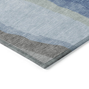 Homeroots 3' Beige Brown And Gray Abstract Washable Area Rug - Perfect For Indoor And Outdoor Spaces 10' X 14' Polyester 600959