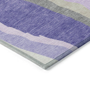 Homeroots 3' Beige Brown And Gray Abstract Washable Area Rug - Perfect For Indoor And Outdoor Spaces 3' X 5' Polyester 600990