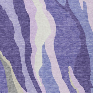 Homeroots 3' Beige Brown And Gray Abstract Washable Area Rug - Perfect For Indoor And Outdoor Spaces 3' X 5' Polyester 600990