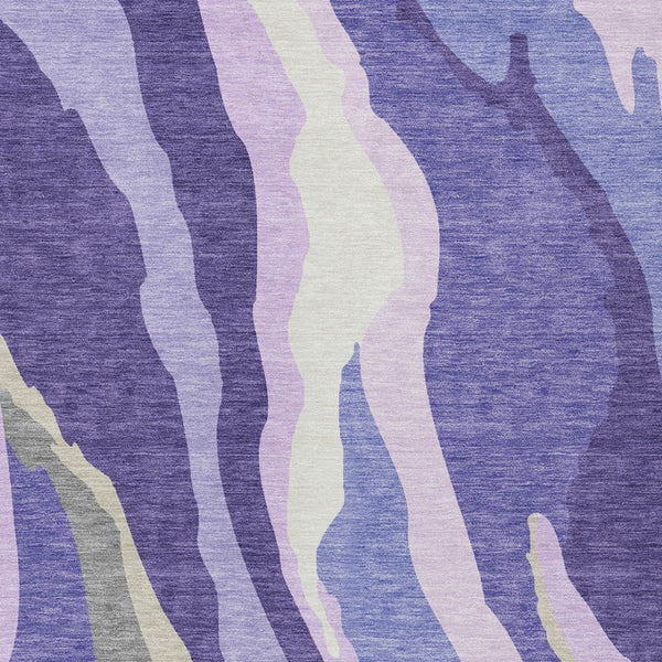 Homeroots 3' Beige Brown And Gray Abstract Washable Area Rug - Perfect For Indoor And Outdoor Spaces 5' X 8' Polyester 600991