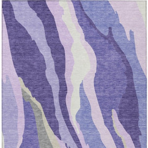 Homeroots 3' Beige Brown And Gray Abstract Washable Area Rug - Perfect For Indoor And Outdoor Spaces 8' X 10' Polyester 600993