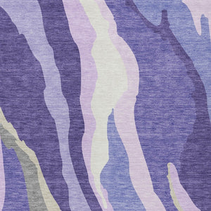 Homeroots 3' Beige Brown And Gray Abstract Washable Area Rug - Perfect For Indoor And Outdoor Spaces 9' X 12' Polyester 600994