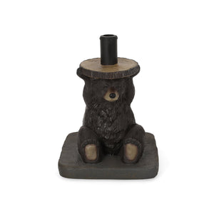 English Elm Christopher Knight Home® - BEAR Umbrella Base Dark Brown Concrete Resin Finish, Handcrafted Lightweight Design, No Assembly Needed 67766.00DBRN