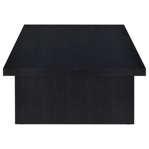 English Elm Caroline Matte Black 3 Piece Coffee and End Table Set for Modern Living Rooms B062S01597