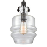 Zumbia 8'' Wide 1-Light Mini Pendant - Oil Rubbed Bronze with Clear Glass 60100/1 Elk Lighting