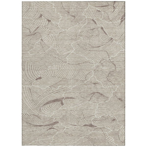 Homeroots 3' Aqua And Ivory Abstract Washable Indoor-outdoor Area Rug For Stylish Living Spaces & Patios 5' X 8' Polyester 601027