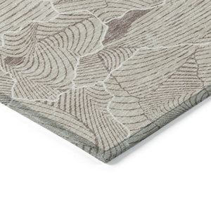 Homeroots 3' Aqua And Ivory Abstract Washable Indoor-outdoor Area Rug For Stylish Living Spaces & Patios 8' Round Polyester 601028