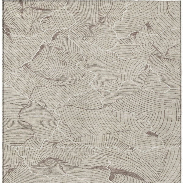 Homeroots 3' Aqua And Ivory Abstract Washable Indoor-outdoor Area Rug For Stylish Living Spaces & Patios 10' X 14' Polyester 601031