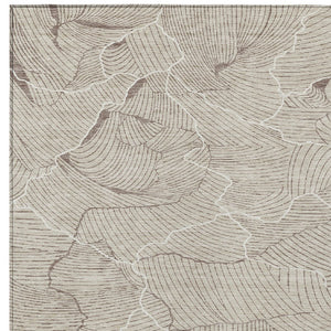 Homeroots 3' Aqua And Ivory Abstract Washable Indoor-outdoor Area Rug For Stylish Living Spaces & Patios 10' X 14' Polyester 601031