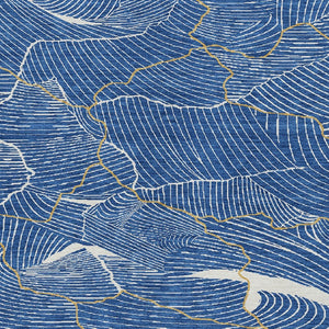 Homeroots 3' Aqua And Ivory Abstract Washable Indoor-outdoor Area Rug For Stylish Living Spaces & Patios 10' X 14' Polyester 601049