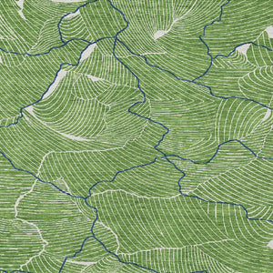 Homeroots 3' Aqua And Ivory Abstract Washable Indoor-outdoor Area Rug For Stylish Living Spaces & Patios 10' X 14' Polyester 601055