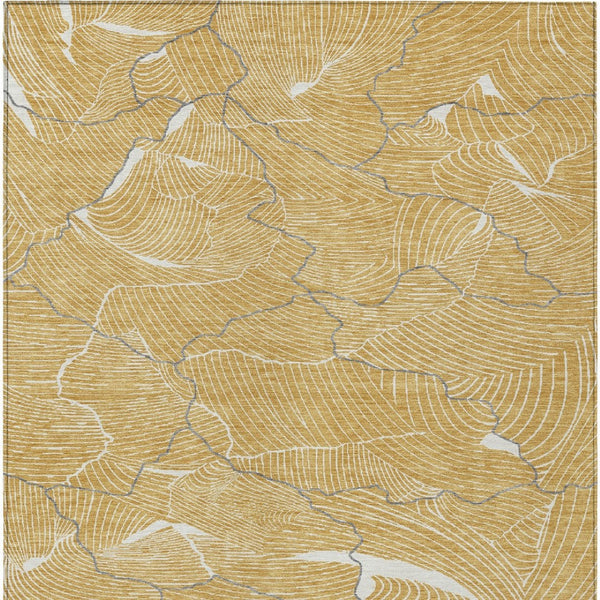 Homeroots 3' Aqua And Ivory Abstract Washable Indoor-outdoor Area Rug For Stylish Living Spaces & Patios 3' X 5' Polyester 601056