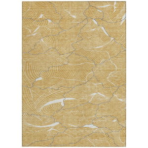 Homeroots 3' Aqua And Ivory Abstract Washable Indoor-outdoor Area Rug For Stylish Living Spaces & Patios 5' X 8' Polyester 601057