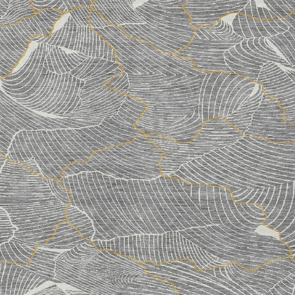 Homeroots 3' Aqua And Ivory Abstract Washable Indoor-outdoor Area Rug For Stylish Living Spaces & Patios 3' X 5' Polyester 601062