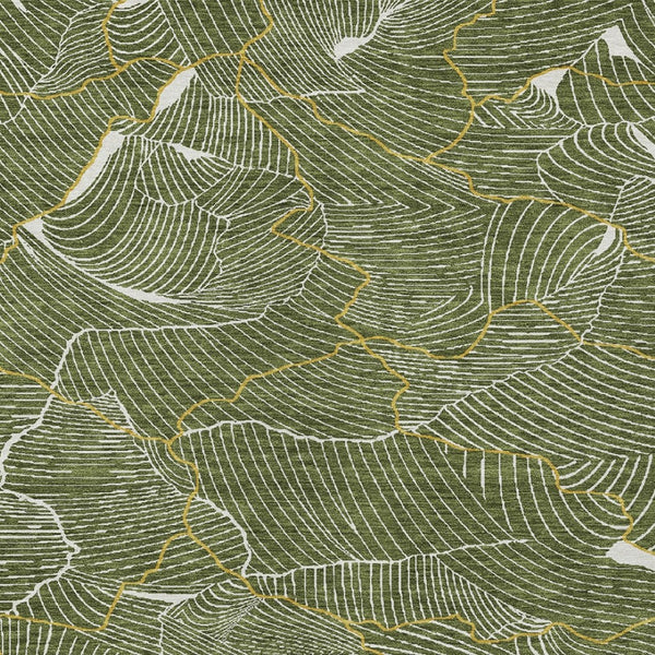 Homeroots 3' Aqua And Ivory Abstract Washable Indoor-outdoor Area Rug For Stylish Living Spaces & Patios 3' X 5' Polyester 601074