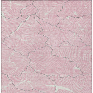 Homeroots 3' Aqua And Ivory Abstract Washable Indoor-outdoor Area Rug For Stylish Living Spaces & Patios 9' X 12' Polyester 601084