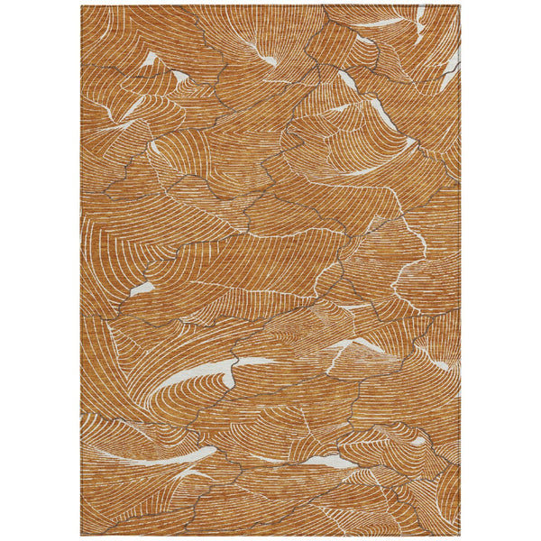 Homeroots 3' Aqua And Ivory Abstract Washable Indoor-outdoor Area Rug For Stylish Living Spaces & Patios 5' X 8' Polyester 601087