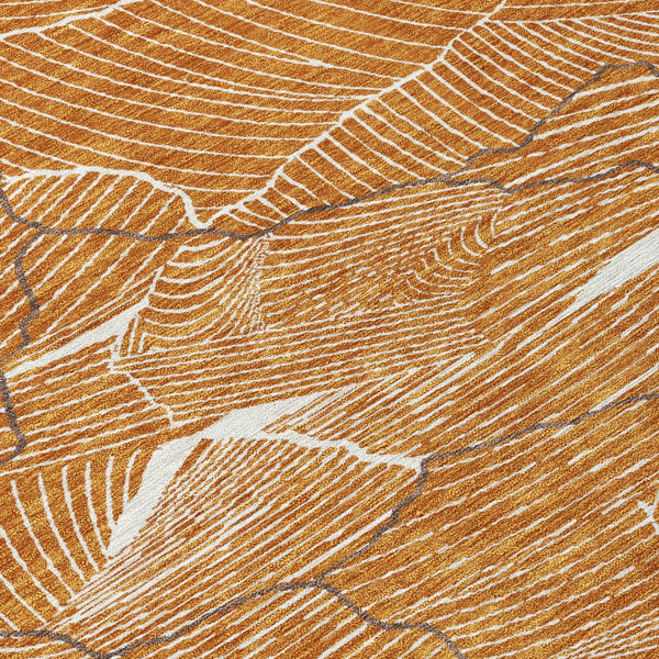 Homeroots 3' Aqua And Ivory Abstract Washable Indoor-outdoor Area Rug For Stylish Living Spaces & Patios 5' X 8' Polyester 601087