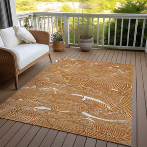 Homeroots 3' Aqua And Ivory Abstract Washable Indoor-outdoor Area Rug For Stylish Living Spaces & Patios 9' X 12' Polyester 601090