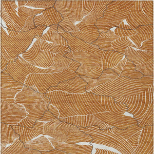 Homeroots 3' Aqua And Ivory Abstract Washable Indoor-outdoor Area Rug For Stylish Living Spaces & Patios 10' X 14' Polyester 601091