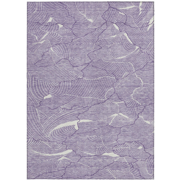 Homeroots 3' Aqua And Ivory Abstract Washable Indoor-outdoor Area Rug For Stylish Living Spaces & Patios 10' X 14' Polyester 601097