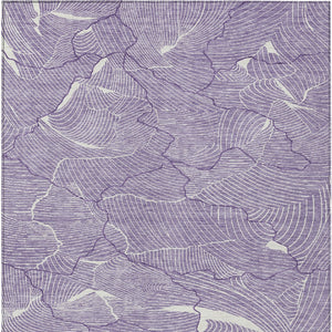 Homeroots 3' Aqua And Ivory Abstract Washable Indoor-outdoor Area Rug For Stylish Living Spaces & Patios 10' X 14' Polyester 601097