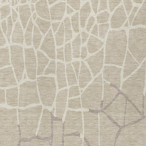 Homeroots 3' Beige And Tan Abstract Washable Area Rug For Indoor And Outdoor Spaces, Stain Resistant Design 9' X 12' Polyester 601102