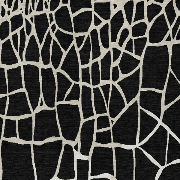 Homeroots 3' Beige And Tan Abstract Washable Area Rug For Indoor And Outdoor Spaces, Stain Resistant Design 8' X 10' Polyester 601107