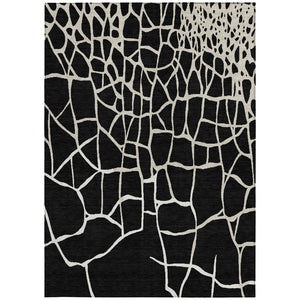 Homeroots 3' Beige And Tan Abstract Washable Area Rug For Indoor And Outdoor Spaces, Stain Resistant Design 10' X 14' Polyester 601109