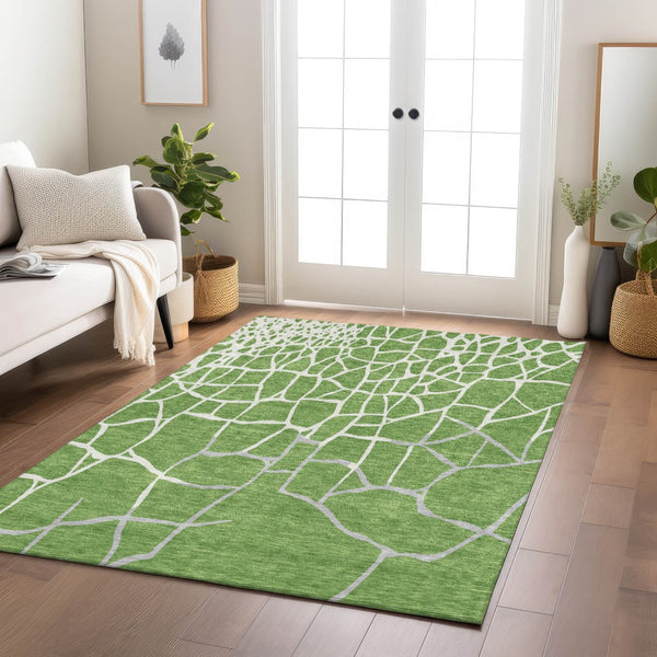 Homeroots 3' Beige And Tan Abstract Washable Area Rug For Indoor And Outdoor Spaces, Stain Resistant Design 3' X 5' Polyester 601116