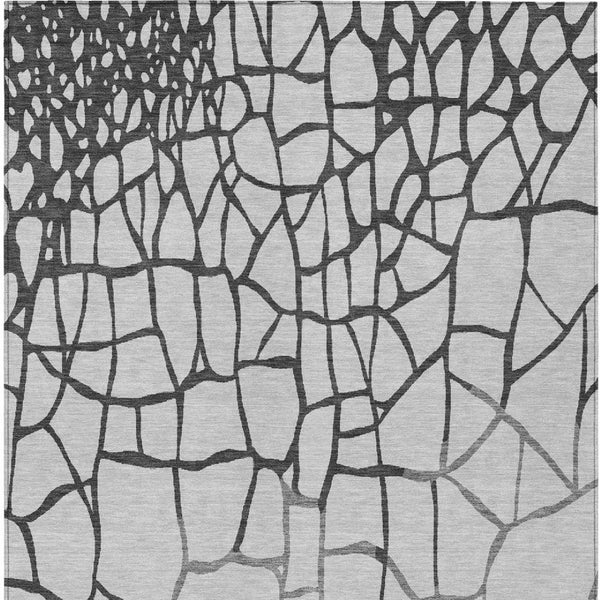 Homeroots 3' Beige And Tan Abstract Washable Area Rug For Indoor And Outdoor Spaces, Stain Resistant Design 3' X 5' Polyester 601128