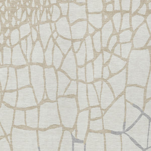 Homeroots 3' Beige And Tan Abstract Washable Area Rug For Indoor And Outdoor Spaces, Stain Resistant Design 9' X 12' Polyester 601138