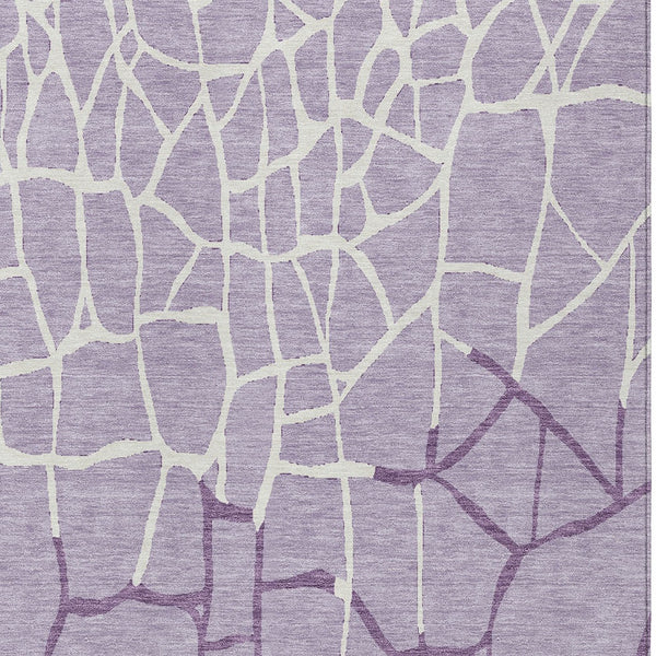 Homeroots 3' Beige And Tan Abstract Washable Area Rug For Indoor And Outdoor Spaces, Stain Resistant Design 3' X 5' Polyester 601140