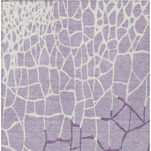 Homeroots 3' Beige And Tan Abstract Washable Area Rug For Indoor And Outdoor Spaces, Stain Resistant Design 5' X 8' Polyester 601141