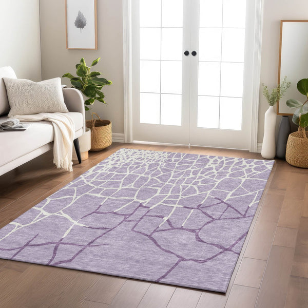 Homeroots 3' Beige And Tan Abstract Washable Area Rug For Indoor And Outdoor Spaces, Stain Resistant Design 10' X 14' Polyester 601145